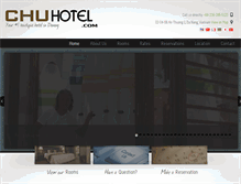 Tablet Screenshot of chuhotel.com